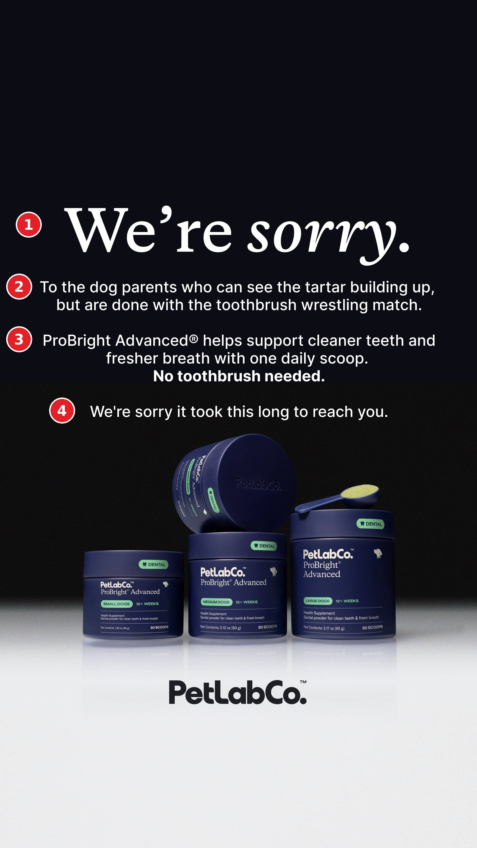 The supplement ad that opens like a recall notice